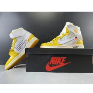 Jordan Powder Air White Off-White AQ0818-149 Yellow-Cone x 1 Dark NRG 0627